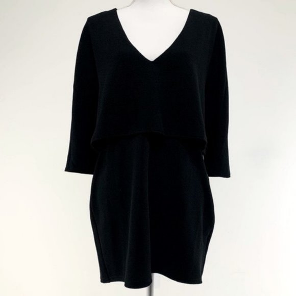 MADDY … K / Black Dress with Built in Capelet / Large - Picture 5 of 9